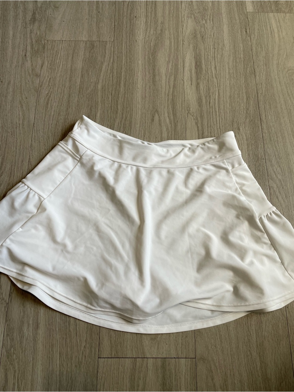 White Swim Skirt Bikini Bottom - Classic Coverage